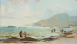 Thomas Rose Miles, KELP GATHERING, oil on canvas
