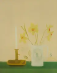 Craigie Aitchison, DAFFODIL AND CANDLESTICK, 1998, Screenprint, 67/75