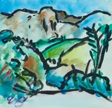 Donald Bain, BAOU SAINT-JEANNET, watercolour
