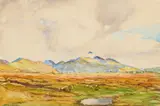Katherine Cameron, ACHNACREE MOSS AND BEN CRUACHAN, watercolour