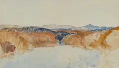 David Young Cameron, ON THE TAY, watercolour