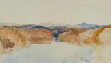 David Young Cameron, ON THE TAY, watercolour