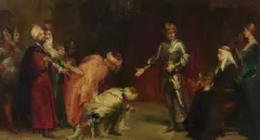 William Ewart Lockhart, THE CID AND THE FIVE MOORISH KINGS, oil on canvas