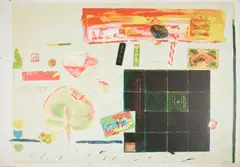 Elizabeth Blackadder, STILL LIFE AND FAN (ALLAN 9), Lithograph printed in colours, 1979- 80