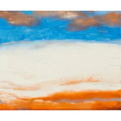FULL FLOOD, HIGH TIDE by Albert Houthuesen, acrylic on board, sold Jun 2026