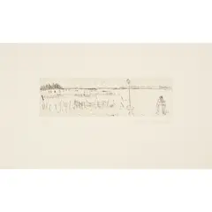 Elizabeth Blackadder, FISHING NETS, BURANO (ALLAN 89), Etching, 1/30