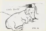 David Hockney, LITTLE BOODGE, 1993, Off-set lithograph, published by 1853 Gallery, Salts Mill, Saltaire, Yorkshire
