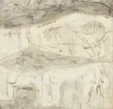 Padraig Macmiadhachain, FOSSILS IN THE STONE - PURBECK, oil on board