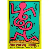 Keith Haring, MONTREUX JAZZ POSTER (YELLOW), 1983, Screenprint