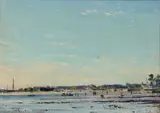 William Page Atkinson Wells, ON THE ESTUARY, oil on canvas