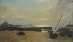 Duncan Cameron, COCKENZIE HARBOUR, oil on canvas