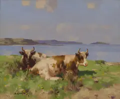 David Gauld, ON THE SOLWAY, oil on canvas