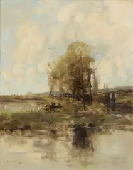 William Alfred Gibson, WIND AND WATER, oil on canvas