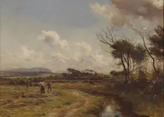 William Darling McKay, HAYMAKING, oil on canvas