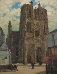 Alexander Jamieson, L'ÉGLISE ST. VULGRAN, ABBEVILLE, oil on canvas