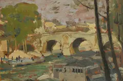Alexander Jamieson, PONT MARIE, PARIS, oil on panel