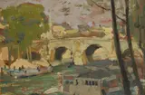 Alexander Jamieson, PONT MARIE, PARIS, oil on panel