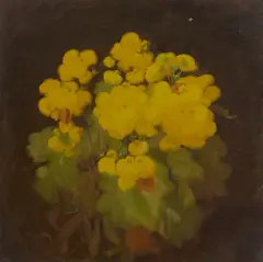 Stuart Park, STILL LIFE OF YELLOW FLOWERS, oil on canvas