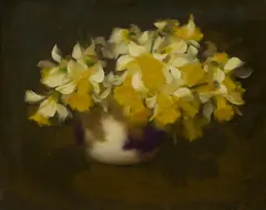 Stuart Park, STILL LIFE OF DAFFODILS, oil on canvas
