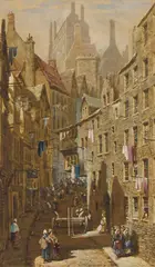 Louise Rayner, EDINBURGH, watercolour