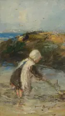 Robert Gemmell Hutchison, SAILING THE YACHT, oil on board