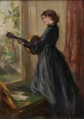 Robert Hope, A SPRING SONG, oil on board