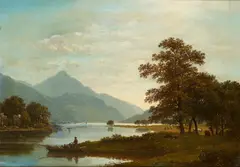 John Knox, THE FERRYMAN, Oil on canvas
