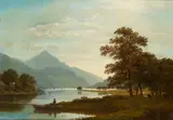 John Knox, THE FERRYMAN, Oil on canvas