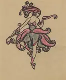 Margaret Morris, SARCASMS, pencil and watercolour