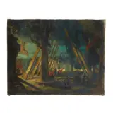 Charles Hodge Mackie, SWING BOATS, oil on canvas