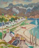 Adam Bruce Thomson, SHIELDAIG, WESTER ROSS, oil on canvas