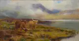 Louis Bosworth Hurt, IN THE HIGHLANDS, oil on panel