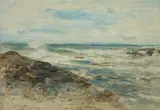 William McTaggart, CHILDREN ON ROCKS BY THE SEA