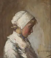 Robert Gemmell Hutchison, DEEP IN THOUGHT, oil on canvas board