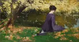 George Henry, BY THE LAKE, oil on canvas