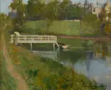 John Lavery, THE POND AT THE GLEN, PAISLEY, oil on canvas
