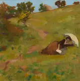 John Lavery, A SUMMER AFTERNOON, oil on canvas