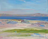 Francis Cadell, THE WHITE SANDS, IONA, oil on board