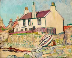George Leslie Hunter, ROBINSON CRUSOE'S HOUSE, LOWER LARGO, oil on canvas