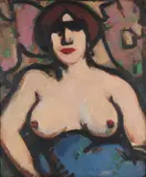 John Duncan Fergusson, STUDY NO.6, oil on board