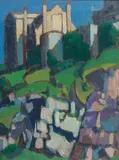 Margaret Morris, WREN FAWR, oil on board