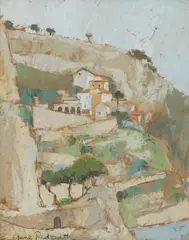 Anne Redpath, CAP D'AIL, oil on board