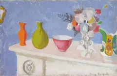 Anne Redpath, THE MANTELPIECE, oil on canvas