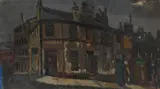 Joan Eardley, TENEMENT - WINTER, Oil on canvas