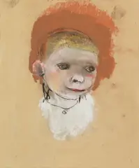 Joan Eardley, BOY WITH CREW CUT, pastel