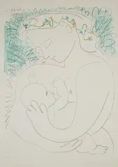 Pablo Picasso, GRANDE MATERNITÉ – 1963, Lithograph, 72/200