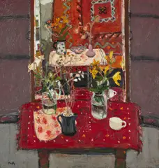 Sandy Murphy, STILL LIFE WITH MIRROR, oil on canvas
