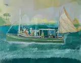 Peter Doig, HOUSE OF MUSIC (SOCA BOAT), (D2-2B), 2023, Giclée print, 74/250