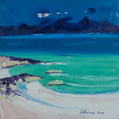 John Lowrie Morrison, PAPS OF JURA FROM COLONSAY, 2001, oil on canvas