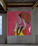 Pat Douthwaite, WOMAN SHOUTING, Oil on canvas